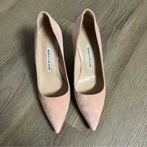 BB 70MM MANOLO BLAHNIK Suede Pump